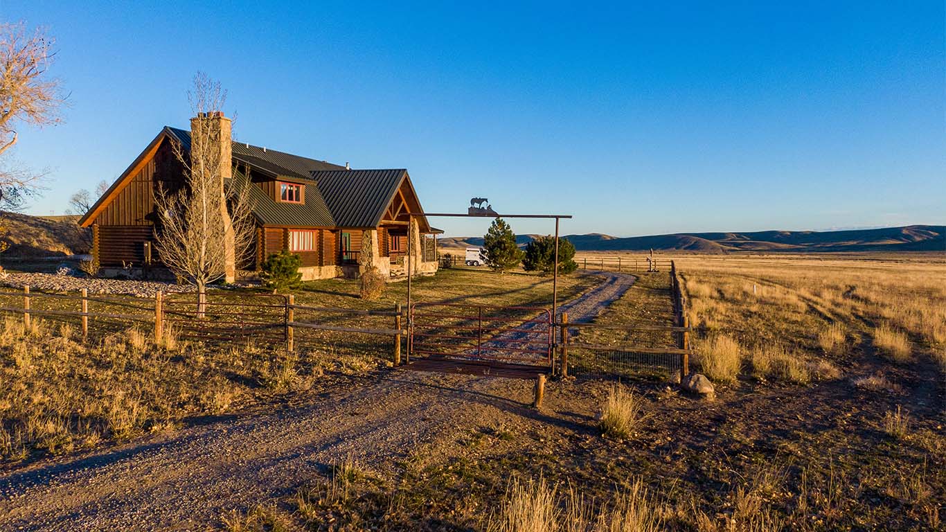 Residential well site on a Wyoming ranch property