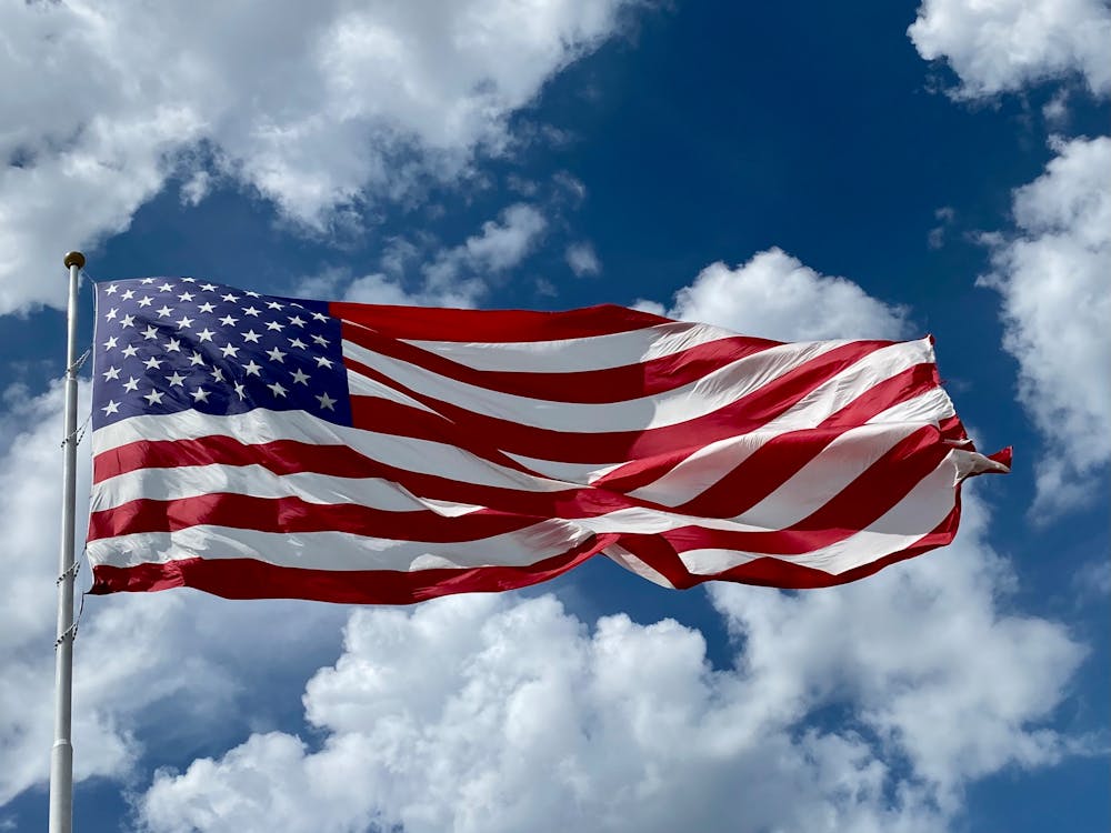 American flag representing veteran-owned business pride